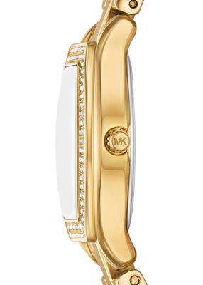 michael kors petite chelsea pav  gold tone watch