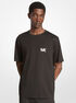 michael kors logo appliqu  cotton t shirt