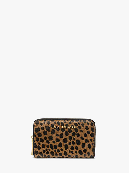 Jet Set Small Cheetah Print Calf Hair Wallet michael kors jet set small cheetah print calf hair wallet