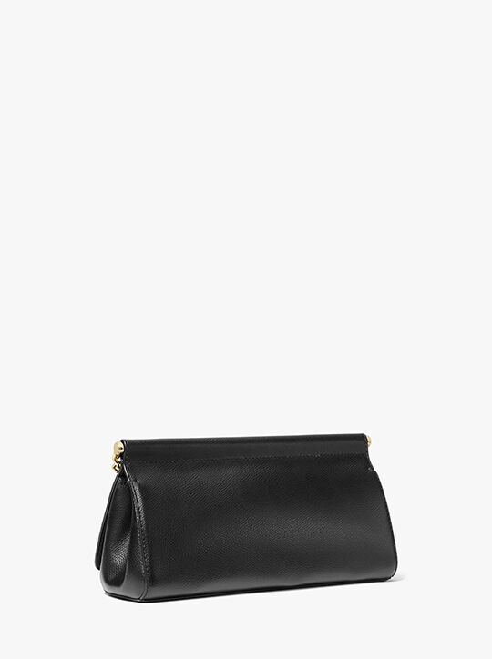 michael kors carmine medium pebbled leather pochette