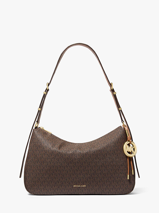 michael kors nolita medium signature logo shoulder bag