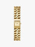 michael kors mini darrington gold tone chain link watch