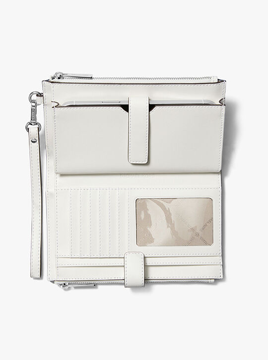 Jet Set Travel Large Embellished Signature Logo Wristlet michael kors jet set travel large embellished signature logo wristlet