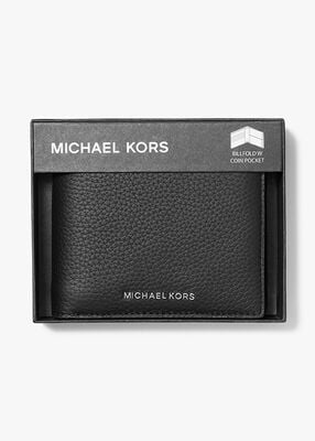 michael kors محفظة هدسون الجلدية المحببة