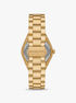 michael kors lennox gold tone watch