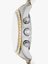 michael kors oversized lexington pav  two tone watch