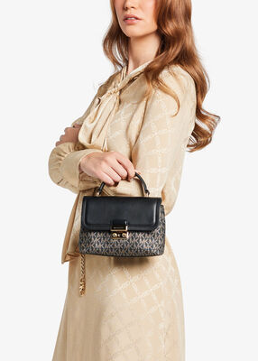 michael kors حقيبة كروسبودي قابلة للتحويل من تريبيكا، صغيرة بشعار الماركة