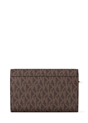 michael kors jet set large signature logo wallet