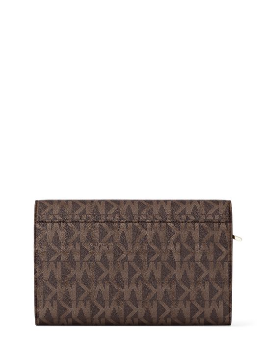 michael kors jet set large signature logo wallet