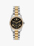 michael kors mini lexington pav  two tone watch