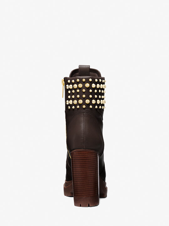 Yvonne Studded Leather Boot michael kors yvonne studded leather boot