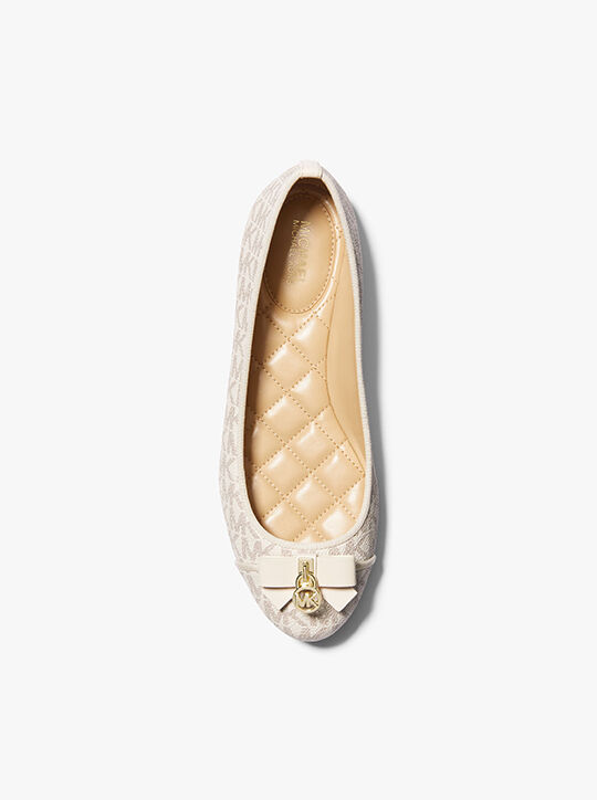 Honey Signature Logo Ballet Flat michael kors honey signature logo ballet flat