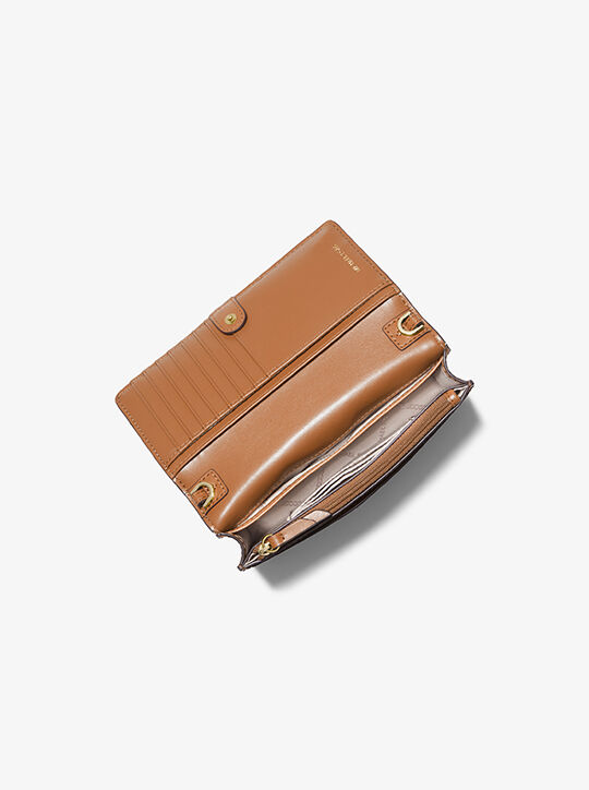 michael kors jet set small logo smartphone convertible crossbody bag