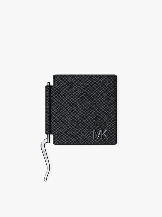 michael kors edison scratch resistant leather card case with money clip