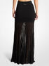 michael kors stretch knit semi sheer maxi skirt