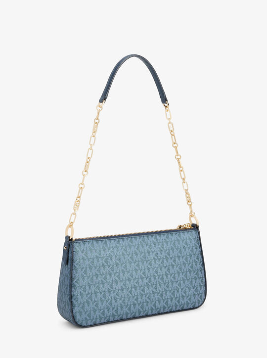 Empire Medium Signature Logo Chain-Link Pochette michael kors empire medium signature logo chain link pochette