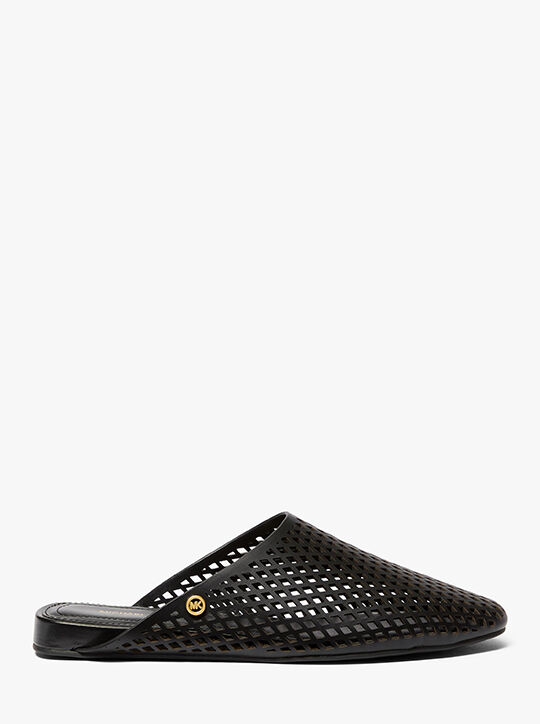 michael kors cady perforated leather mule