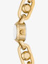 michael kors astor link gold tone bracelet watch