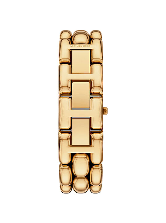michael kors mini hally pav  gold tone watch