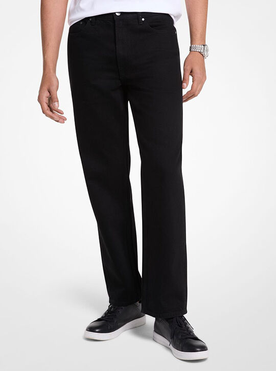 michael kors finn straight fit stretch denim jeans