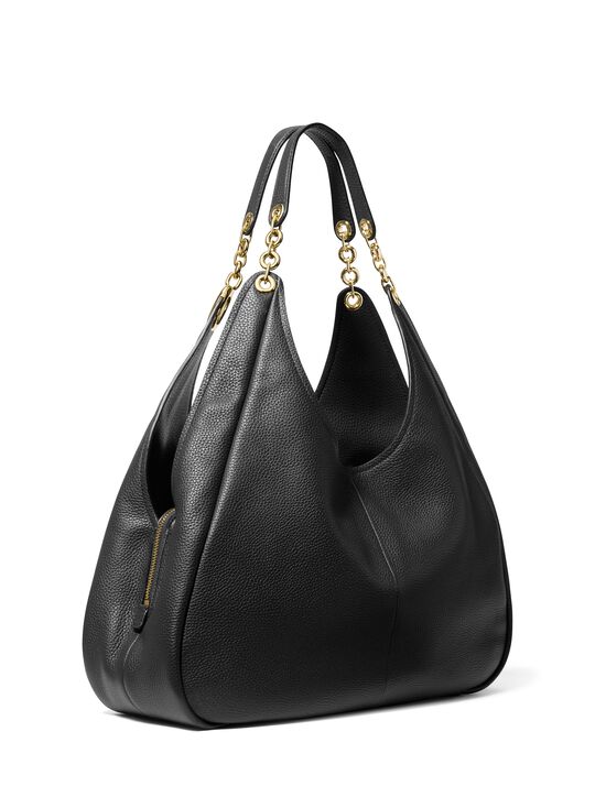 michael kors ellie large pebbled leather shoulder bag