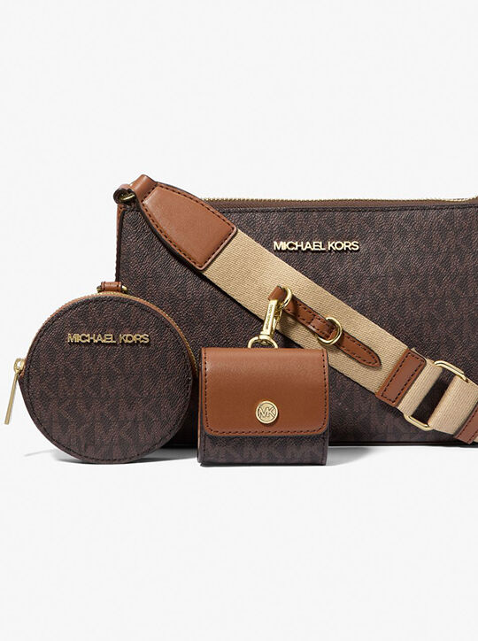 Jet Set Logo Crossbody Bag with Case for Apple Airpods Pro® michael kors jet set logo crossbody bag with case for apple airpods pro