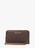 michael kors jet set signature logo smartphone wristlet