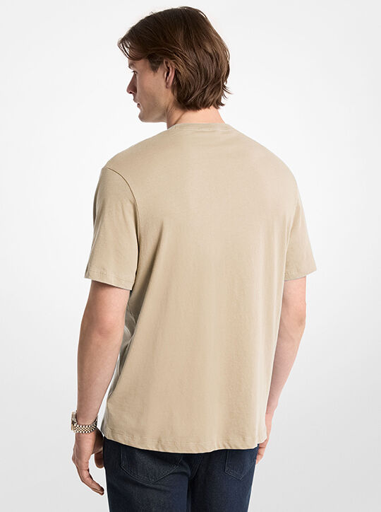 Cotton Jersey Logo T-Shirt michael kors cotton jersey logo t shirt