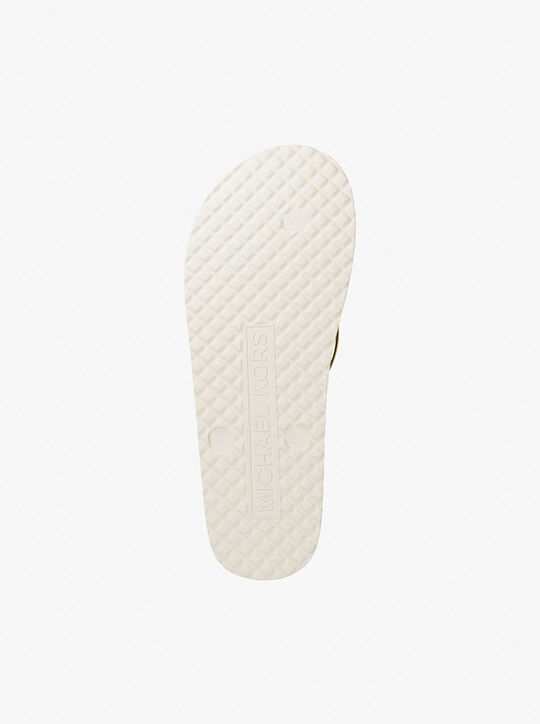 Signature Logo Flip Flops michael kors signature logo flip flops