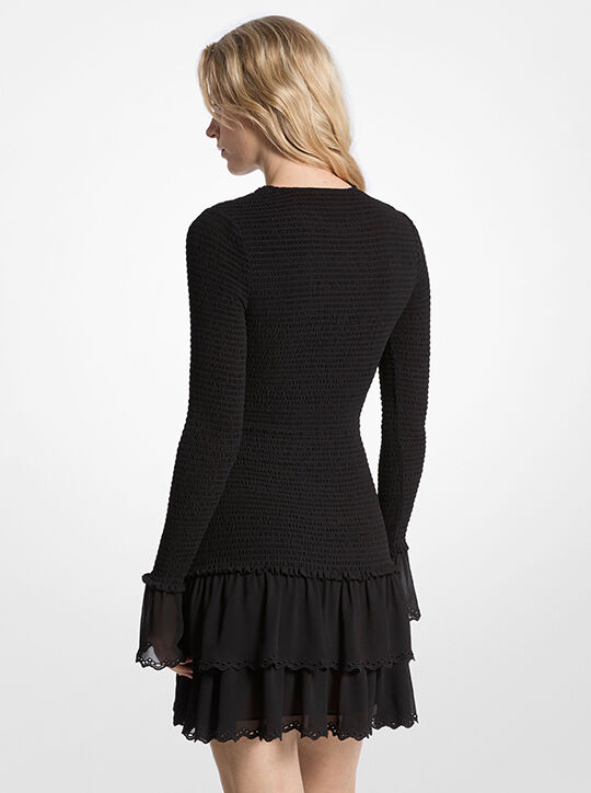 michael kors فستان جورجيت مكشكش