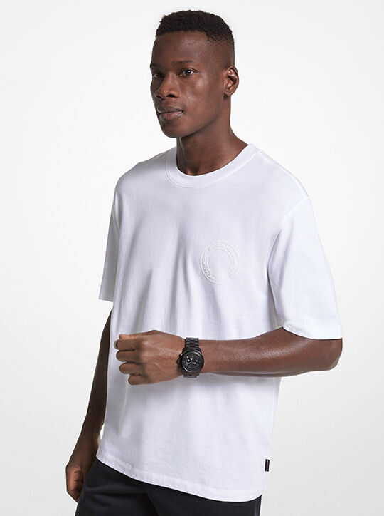 Logo Cotton T-Shirt michael kors logo cotton t shirt