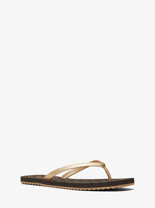 Jinx Logo Flip Flop michael kors jinx logo flip flop