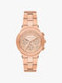 Billie Rose Gold-Tone Stainless Steel Watch michael kors billie rose gold tone stainless steel watch