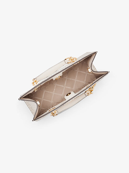 Cynthia Medium Signature Logo Satchel michael kors cynthia medium signature logo satchel