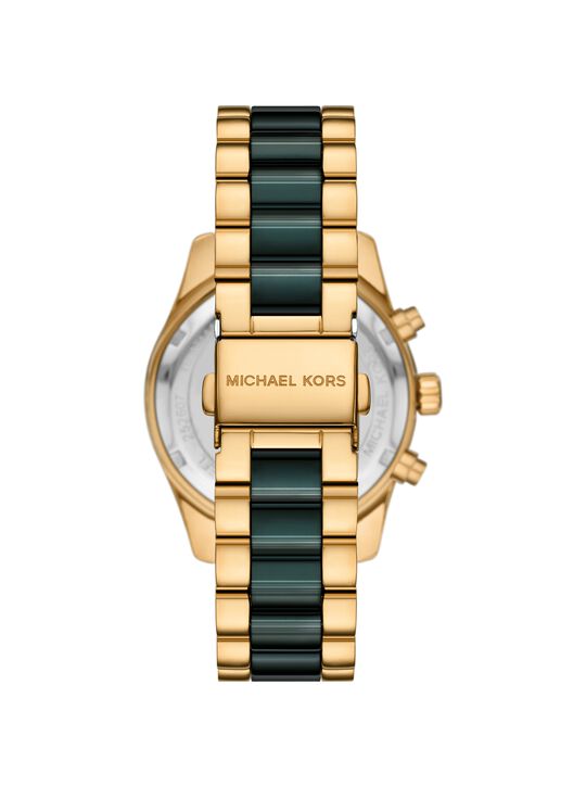 michael kors lexington pav  gold tone and ceramic watch