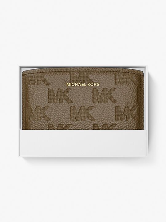 Bryant Medium Logo-Embossed Leather Wallet michael kors bryant medium logo embossed leather wallet