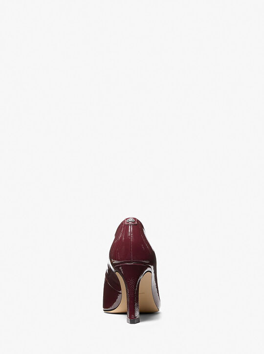 michael kors darrah crackled patent leather pump