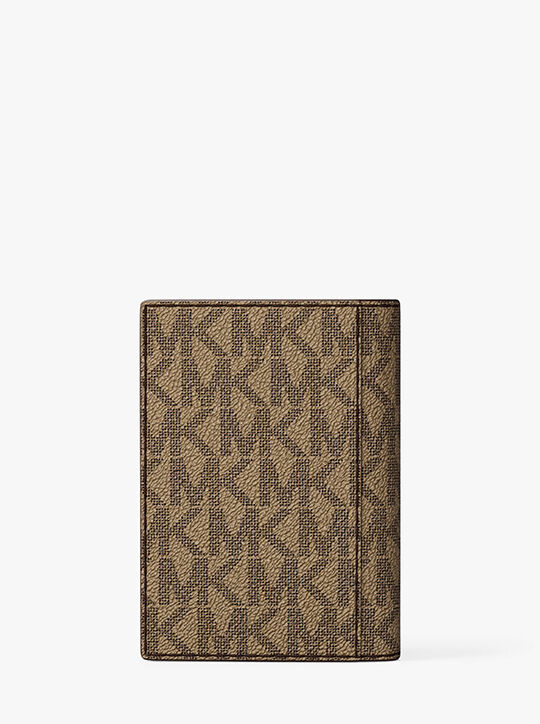 michael kors hudson signature logo folio card case