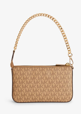 michael kors jet set medium signature logo pochette