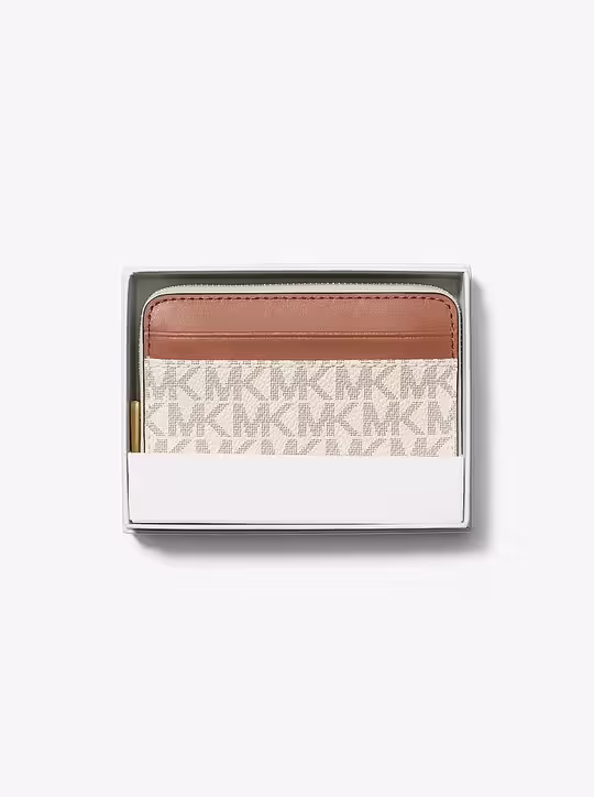 michael kors حافظة بطاقات جيت سيت صغيرة بسحاب