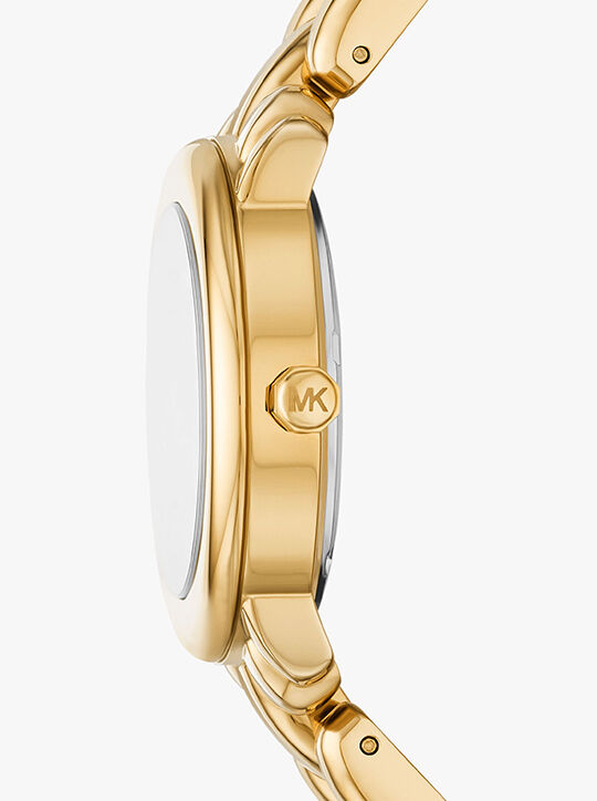 michael kors mini phoebe gold tone watch
