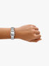 michael kors georgie silver tone watch