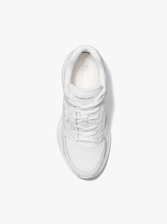 michael kors حذاء زوما الرياضي المصنوع من الجلد والشبك