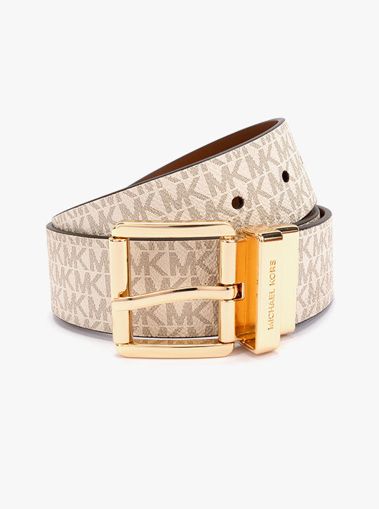 michael kors reversible signature logo xx belt