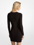 michael kors stretch matte jersey keyhole dress