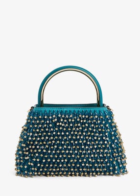 michael kors limited edition rosie extra small embellished satin bucket bag