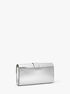 Penelope Medium Metallic Faux Leather Clutch michael kors penelope medium metallic faux leather clutch