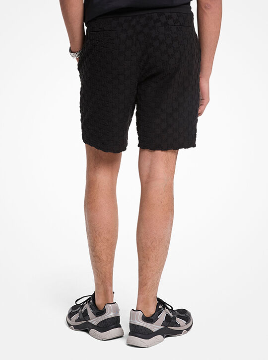 Logo Jacquard Terry Shorts michael kors logo jacquard terry shorts