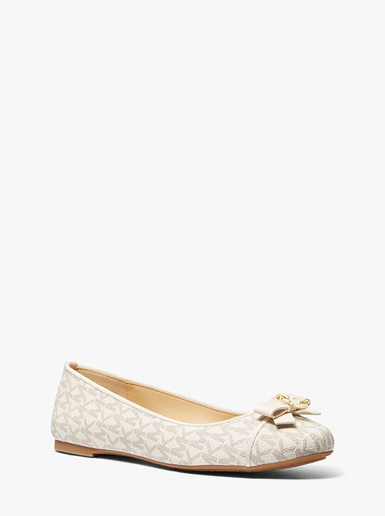 Honey Signature Logo Ballet Flat michael kors honey signature logo ballet flat