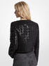 michael kors sequined tweed cropped jacket